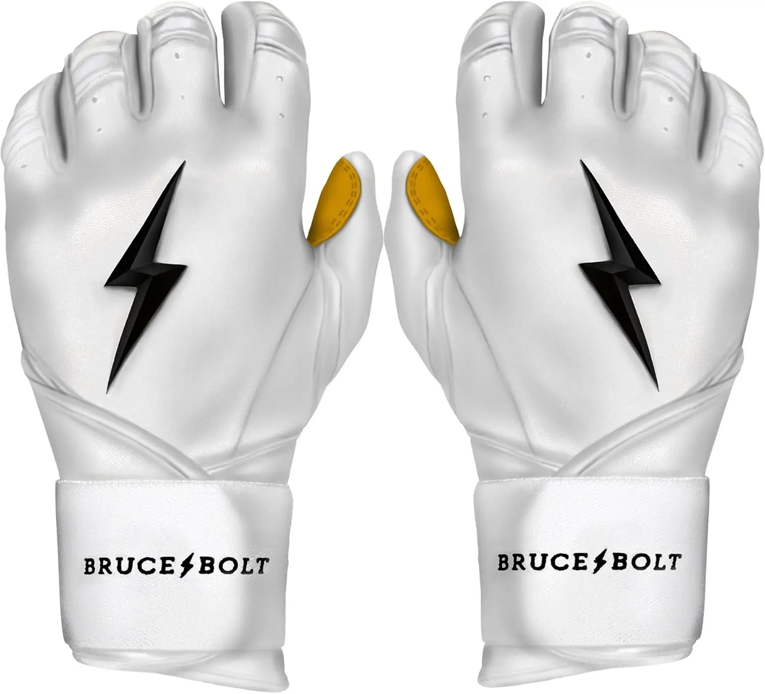 

Long Cuff Batting Gloves - Premium Cabretta Leather, Multiple Colors, Adult & Youth Sizes