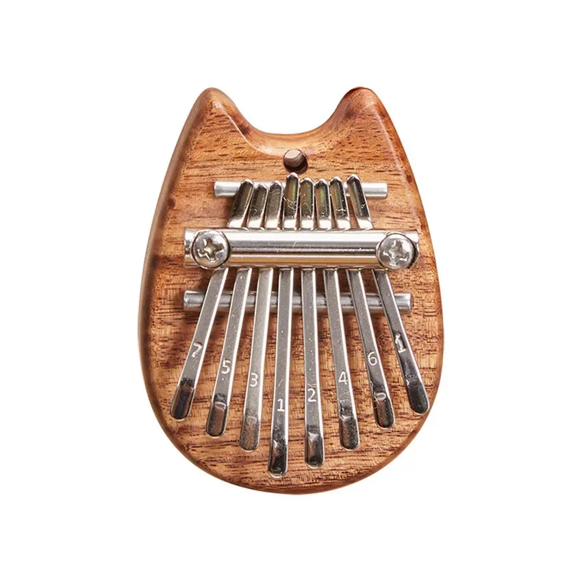 Kalimba-Piano de pulgar de 8 teclas para principiantes, instrumento portátil de estilo Totoro, regalo exquisito, 1 paquete