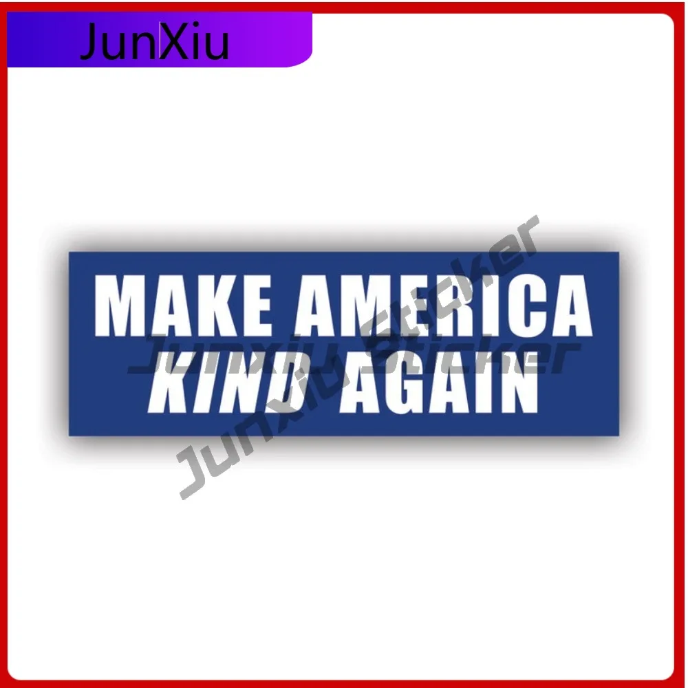 

Наклейка на бампер Wild Street "Make America Kind Again" (Сделано в США), УФ-защита, не выцветает, с надписью "Love Good Vibes"
