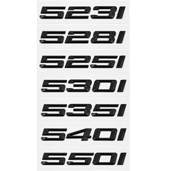 3D ABS Car Trunk Letters Logo Decals Badge Emblem Sticker For BMW 5 Series 520i 525i 528i 530i 535i 540i E39 E60 E61 F07 F10 F11