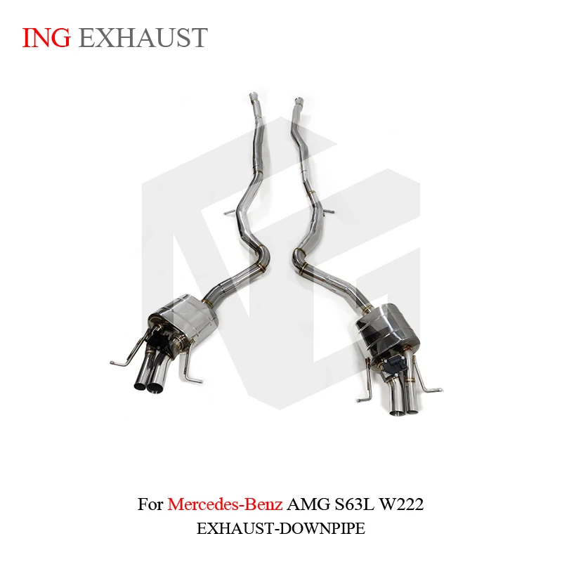 

ING Performance SS304 catback for Mercedes BENZ AMG S63 W222 5.5T Elect Valve Engine Race Auto Muffler Exhaust system