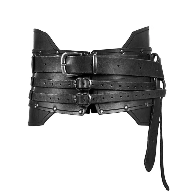 Medieval Style Waist Belt for Adult Ladies Dress Corset Fashion Unisex Waist Strap with Alloy Buckle for Prom Party