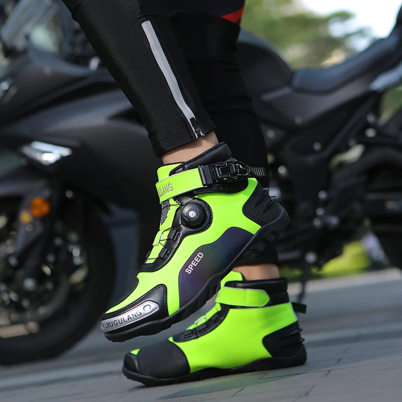 Sapatos de equitação de motocicleta, botas curtas, sapatos de corrida, novo