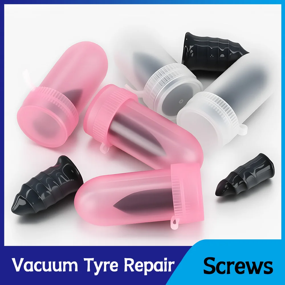 5-50Pcs Vacuum Car Tyre Repair Rubber Nail Set Universal Tire Screw Tubeless Repair Tools Accessories Kit for Motorcycle Truck