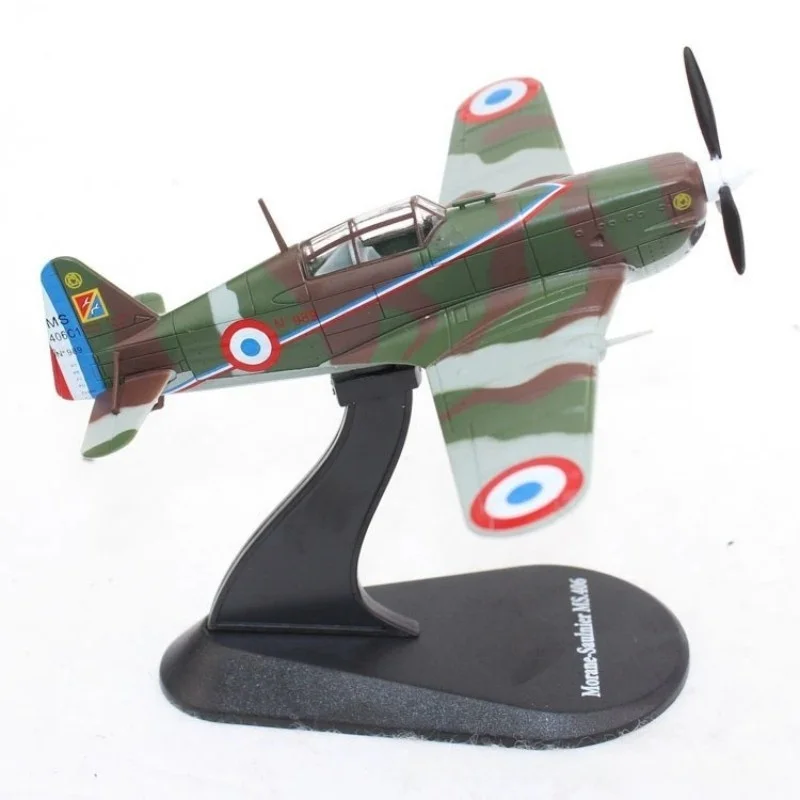 

Масштабные модели самолетов времен Второй мировой войны из сплава, 1/72, Mustang MS406, истребитель, с подставкой, статическая декоративная модель