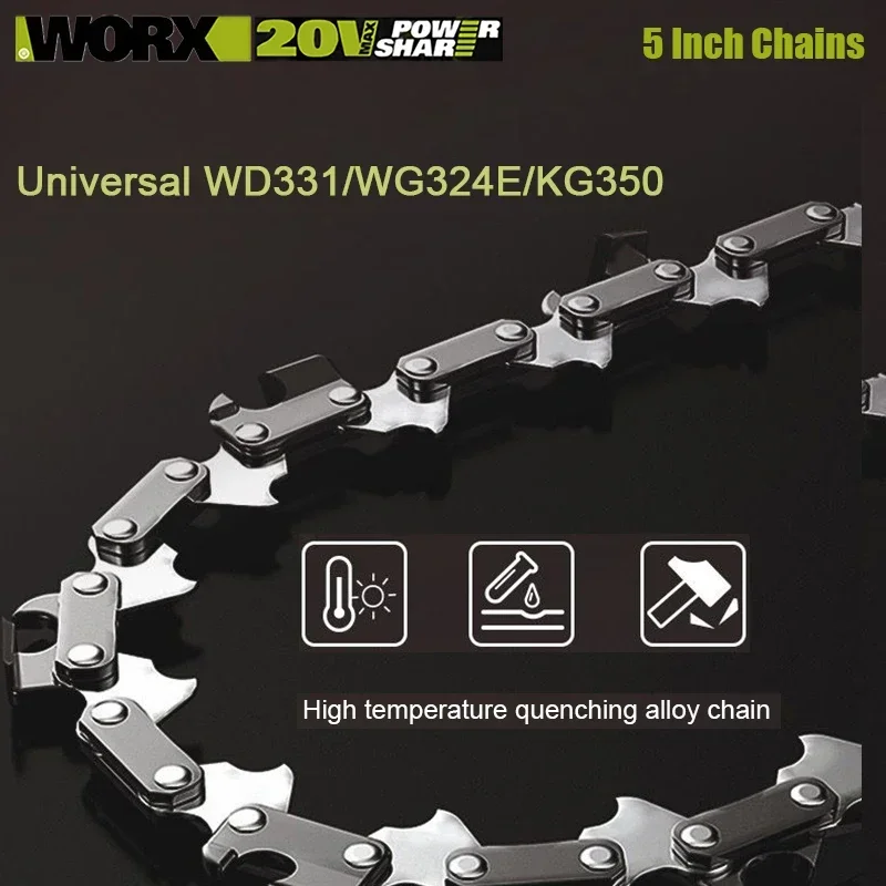 Worx 5 Inch Chains of The Chain Saw Suitable WG324E KG350 and WD311 Also Suit for Other 5inch Electric Chainsaw