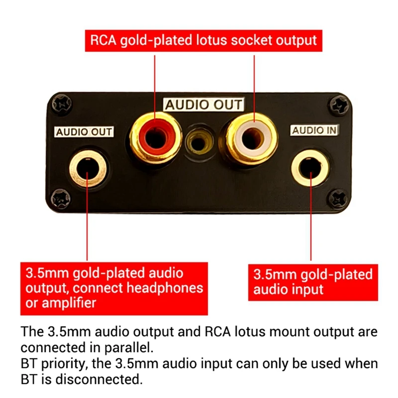 QCC3034 Isolated Audiophile-Grade Lossless Qualcomm Bluetooth5.0 Decoder Receiver Preamplifier Board Support APTX SBC