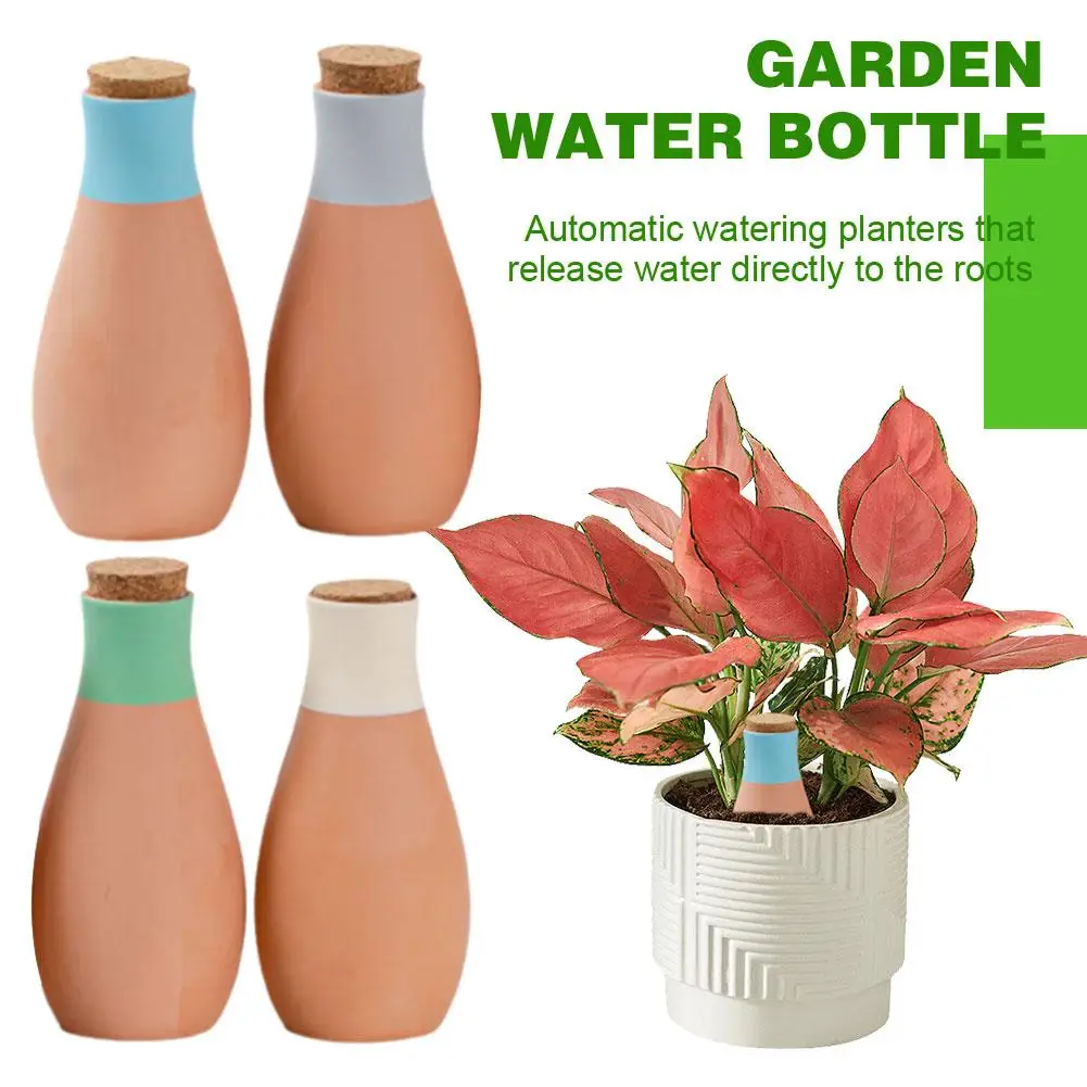 Automatic Watering Flower Pot Ceramic Custom Red Clay Pot Irrigation Bowling Clay Pot 4 Red Pack Colored Storage Seepage Wa J9X0