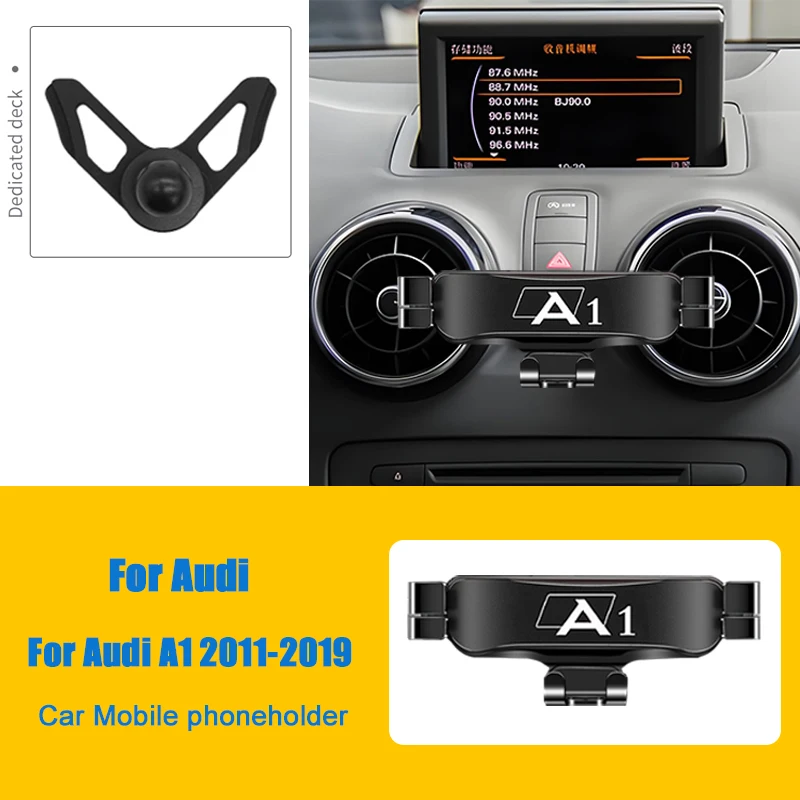Car Mobile Phone Holder Air Vent Mounts Stand GPS Gravity Navigation Bracket For Audi A1 Sportback 8XA 8XF 2011-2019 Accessories