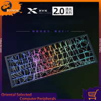 Xvx Spider Web Version Pattern Shine Through Oem Profile Imd-Tech Keycap Set 118 Keys Black Backlight Keycaps （Only Keycaps)