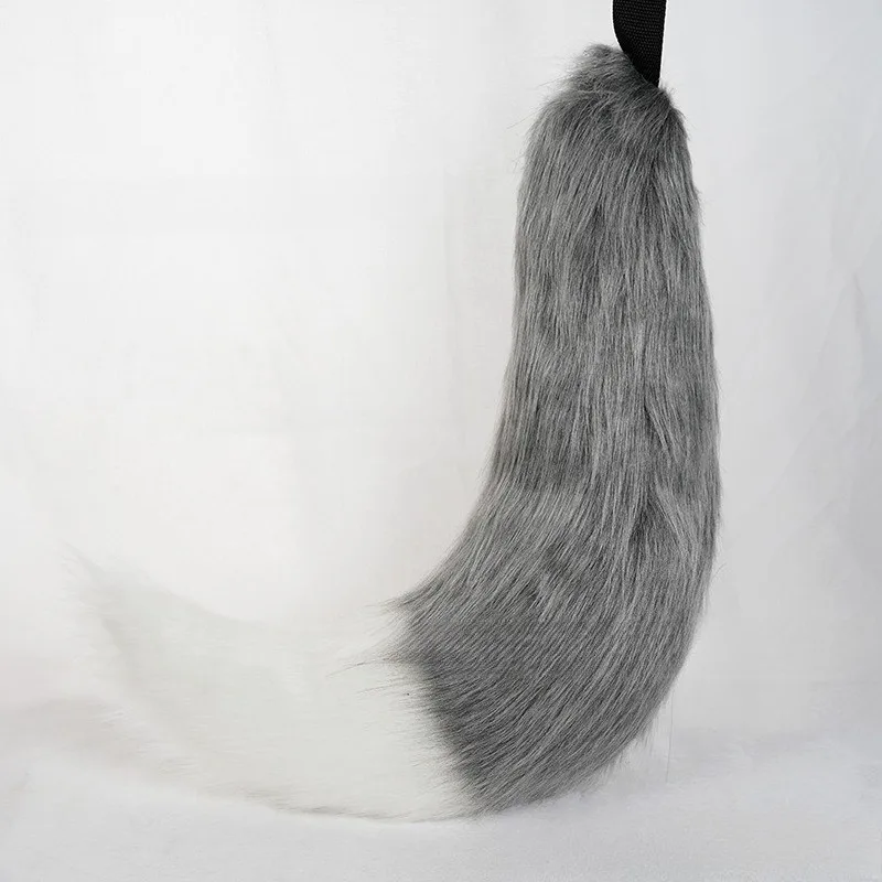 Handmade Fur Animal Tails Wolf Tails and Cat Tails Are Suitable for Role-playing Costumes Role-playing and Festivals