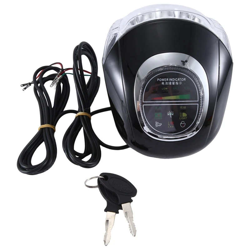 

60V Bluetooth Head Light Lamp Turn Signal Tail Lamp LCD Instrument Panel Electric Scooter Key Electric Lock Spare Parts