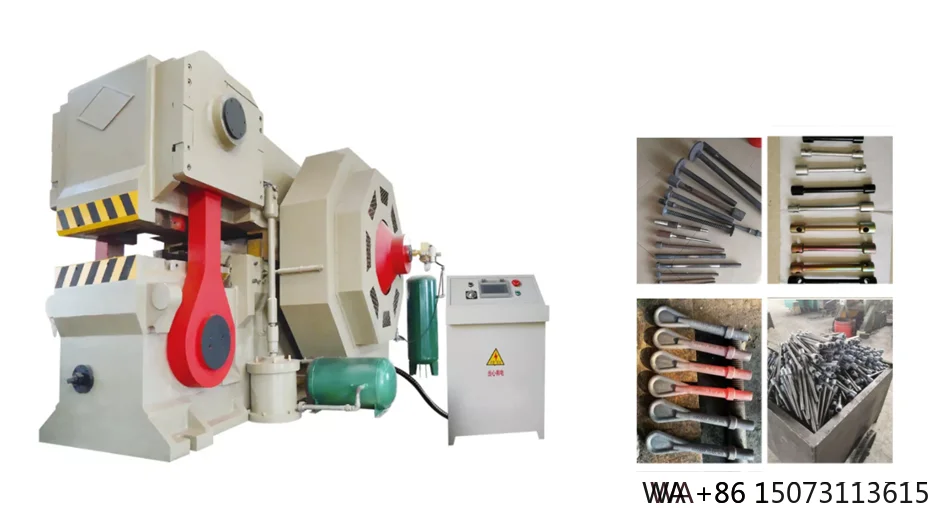 Prensa de forjamento a quente fechada com carga e descarga automática para parafusos e porcas