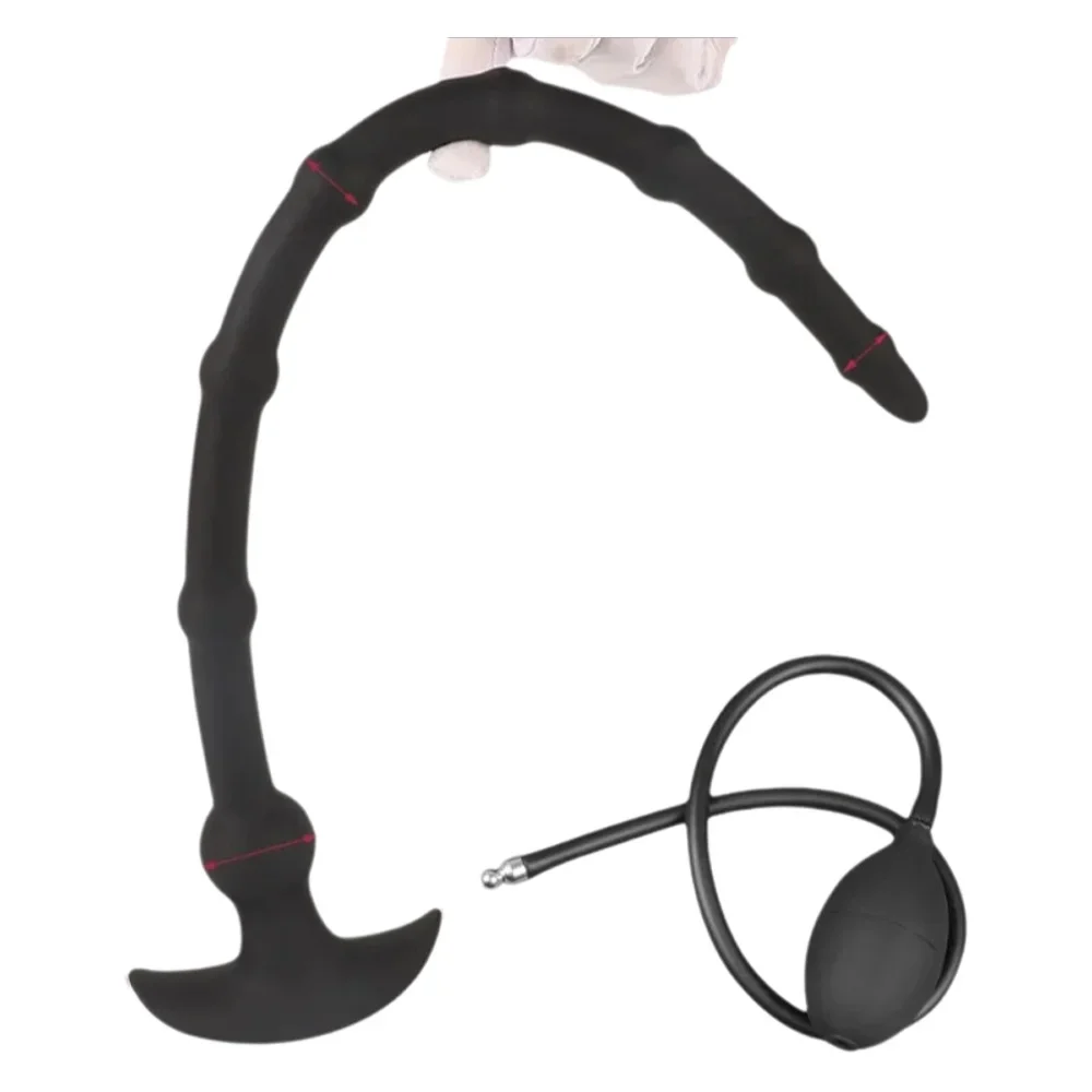 Deep Penetration Anal Expansion Huge Inflatable Vagina Anus Dilator Prostate Massage Dick Long Butt Plug Anal Sex Toys For Men