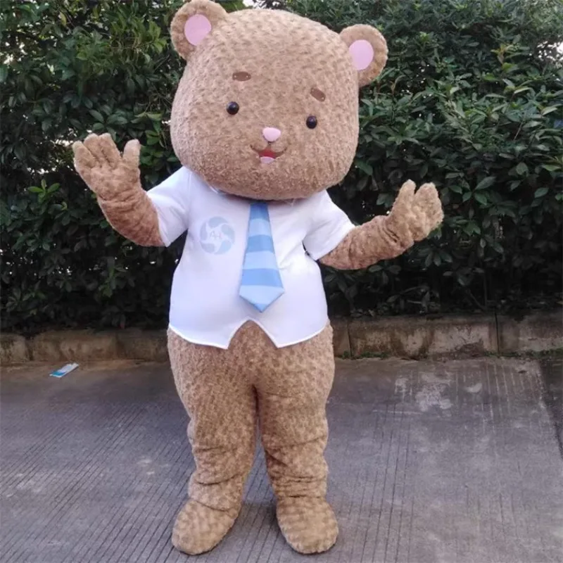 

Cute Gentleman Bear Dressed Up As Props for Stage Performance Cartoon Doll Puppet Costume