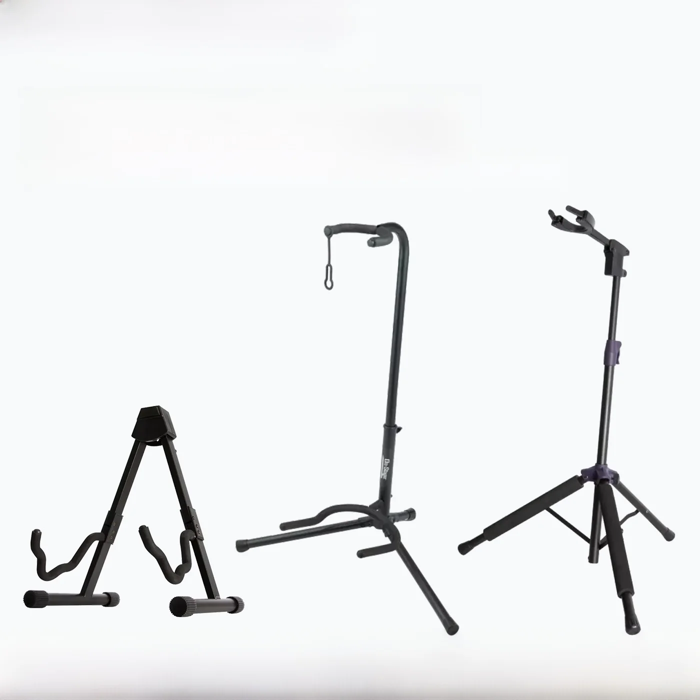 on-stage-xcg4-wooden-guitar-stand-vertical-floor-mounted-bass-guitar-holder-universal-music-instrument-support