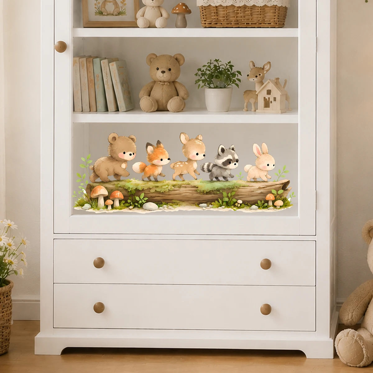 Nursery Forest Animals Window  - Baby Nursery Artwork ulasan dan harga