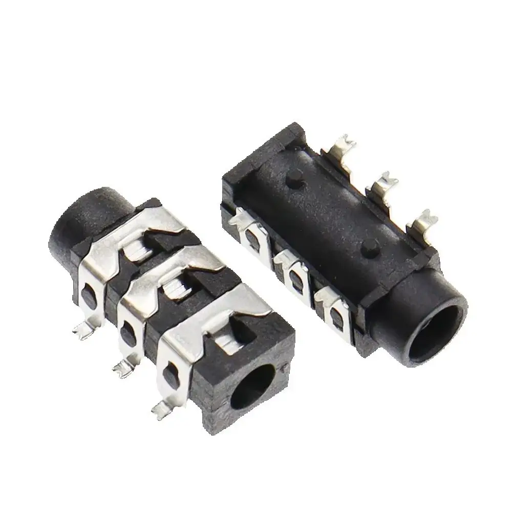 PJ313D PJ-313D 3.5 mm Female Audio Connector SMT 6Pin Stereo Headphone Jack SMD 6Pin