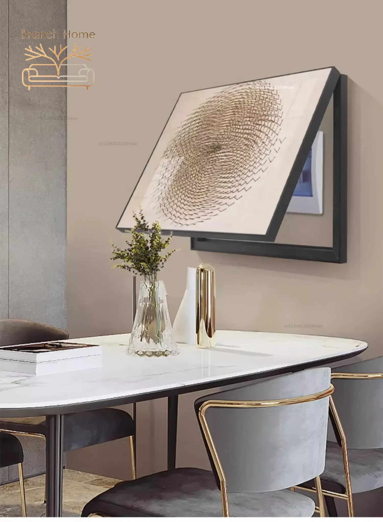 Nordic Modern Electric Meter Box Decoration Painting No Drilling Extremely Simple Creative Art Mural Covering Distribution Box