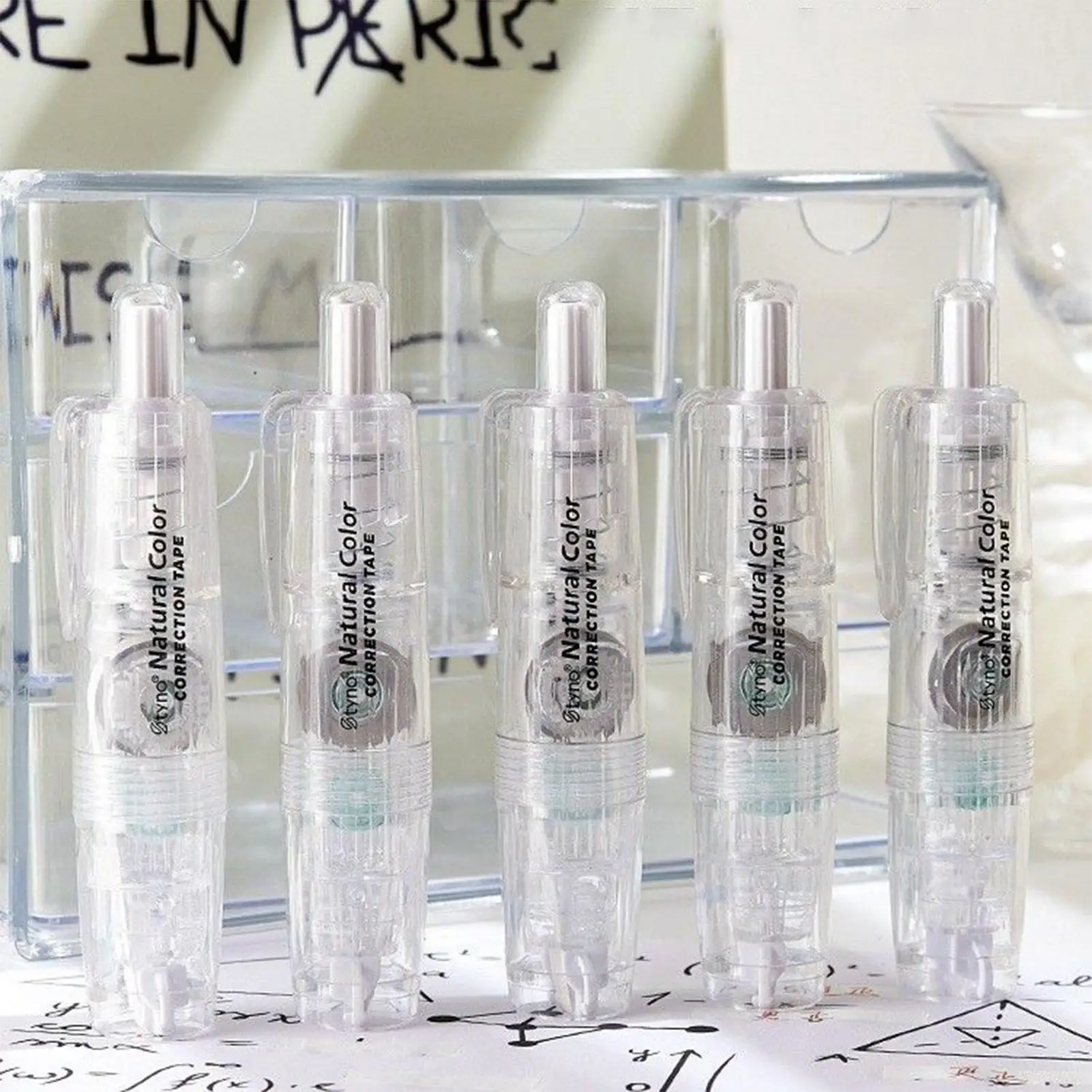 Scrapbook Tape Sticky Tape School Supplies 5 Pieces Scrapbooking Adhesive Roller For Office Journaling Paper Art Card Making