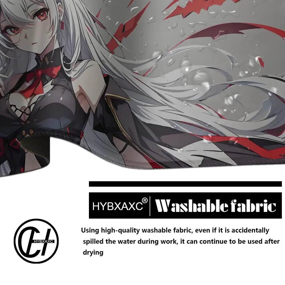 Alfombrilla de ratón para juegos EISA P047S de Anime, superficie lisa de Lycra, Base de goma antideslizante, resistente a derrames, duradera, diseño de 4mm de grosor