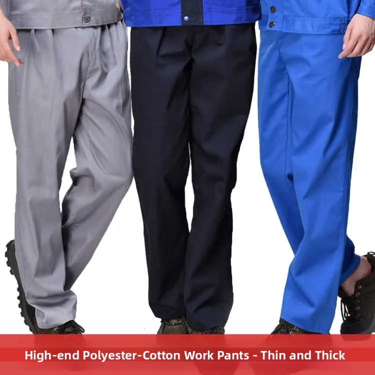 

Men's Workwear Pants Autumn Winter Casual Sle Mechanic Construction Site Blue Labor Protection Casual Pants Durable