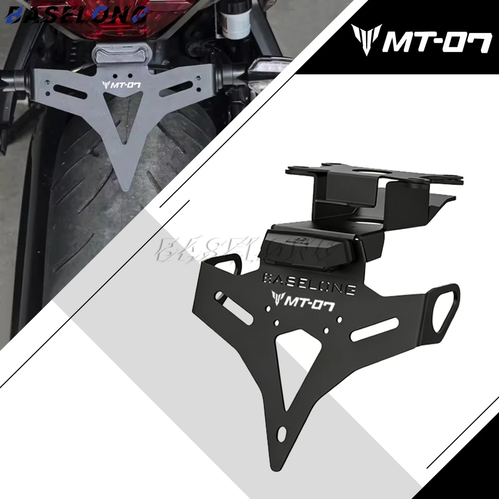 

For Yamaha MT-07 MT07 MT 07 Y-AMT 2025 2026 Motorcycle Accessories Registration License Plate Holder Tail Tidy Fender Eliminator