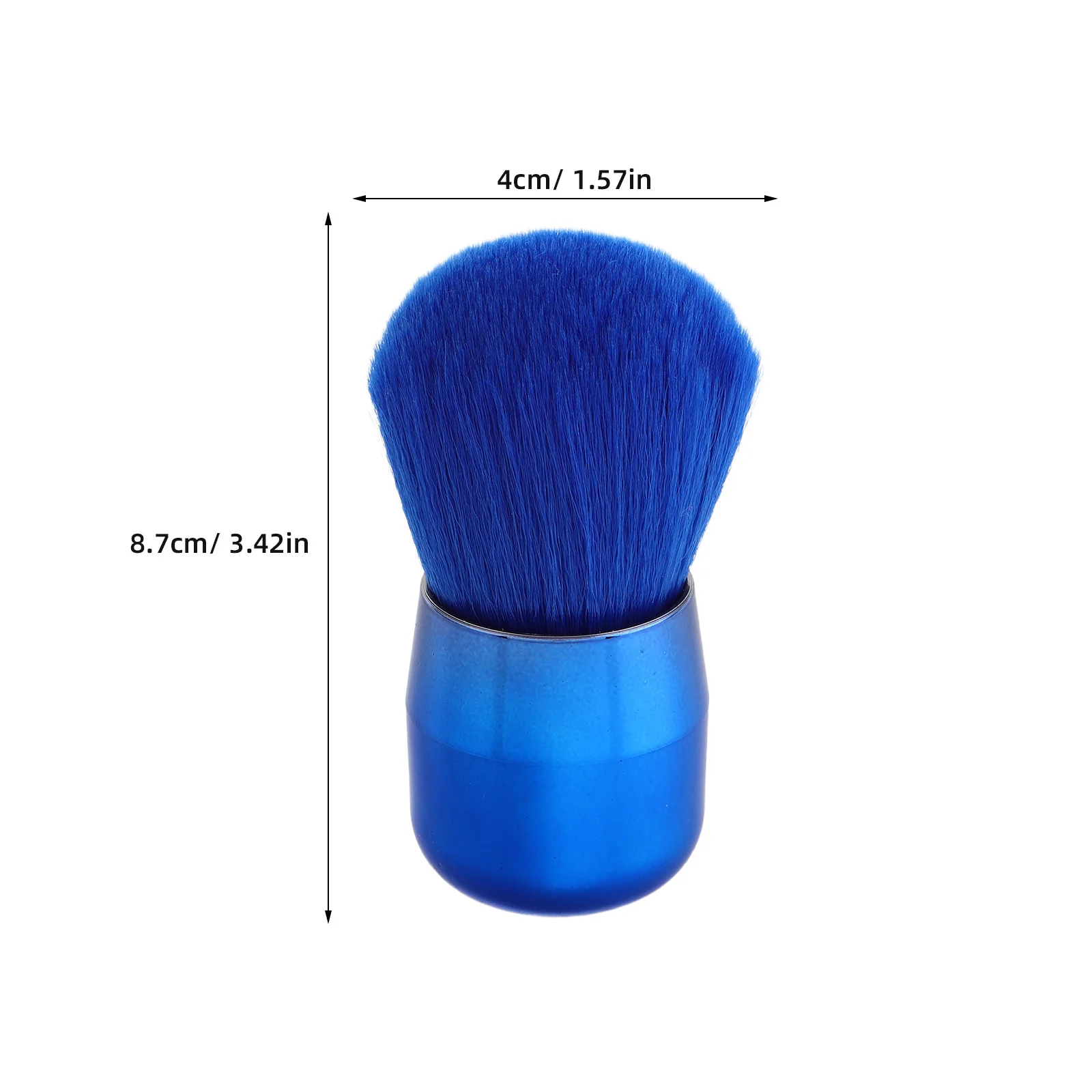 2本のメイクブラシ プロフェッショナルフェイスブラシセット パウダーとブラッシュ用 マッシュルームヘッド ソフトで密な毛 コンパクトで旅行に便利