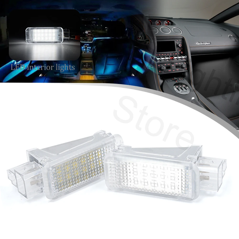 2Pc For Lamborghini Gallardo Huracan Aventador Urus LED Compartment Trunk Boot Lamps Courtesy Light Luggage Interior Lamp