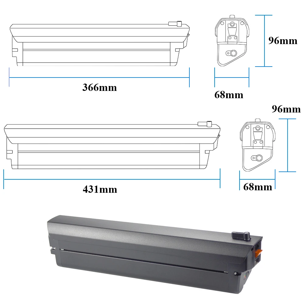 

36V 48V Hidden ebike battery 40pcs 50pcs 52pcs cells only empty shell for Ride1up Turris LMTD V2 e-bike