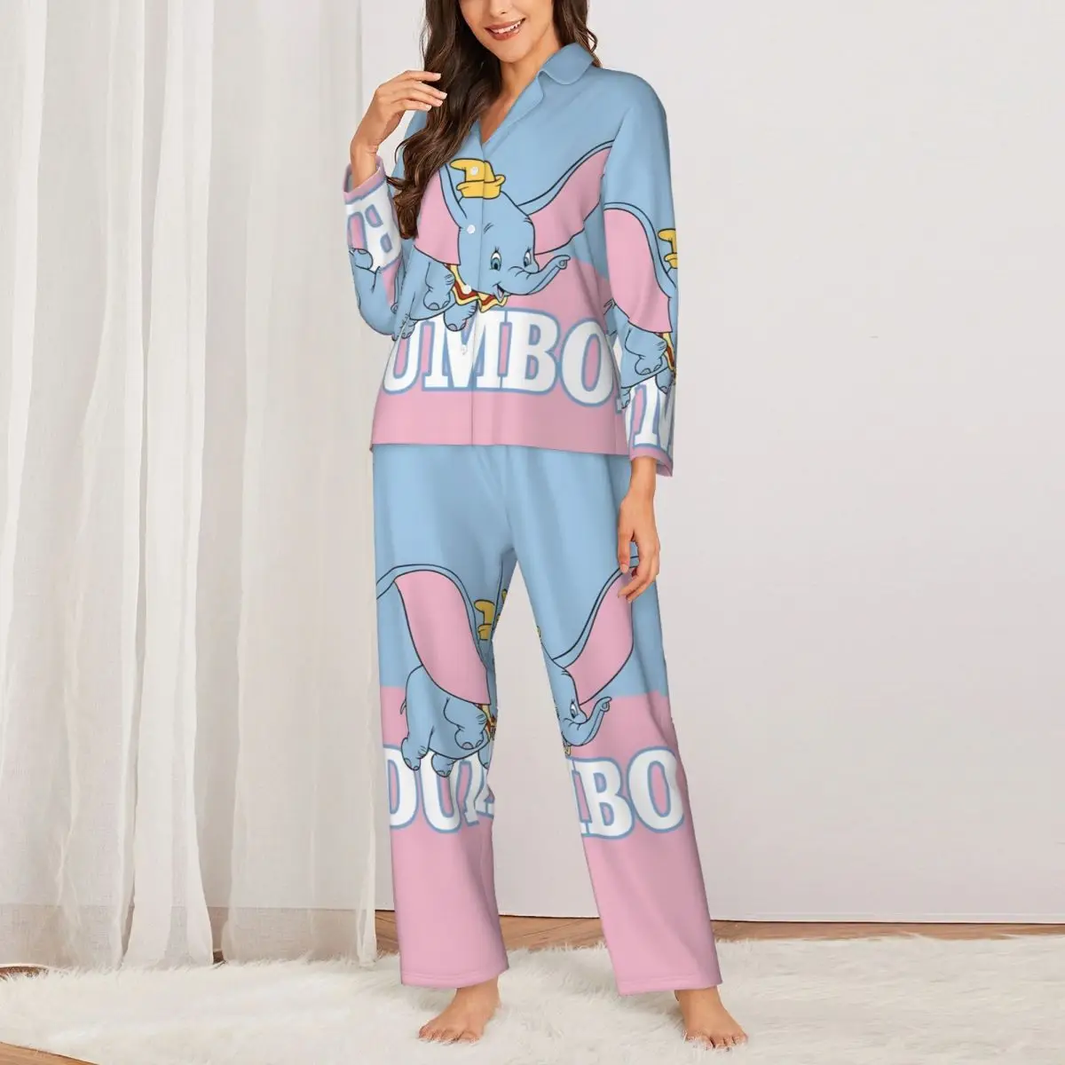 D-umbo ชุดนอนสตรีชุดผู้หญิง 2 ชิ้นชุดนอนหญิงคู่ Loungewear ชุดเสื้อผ้าหน้าแรก