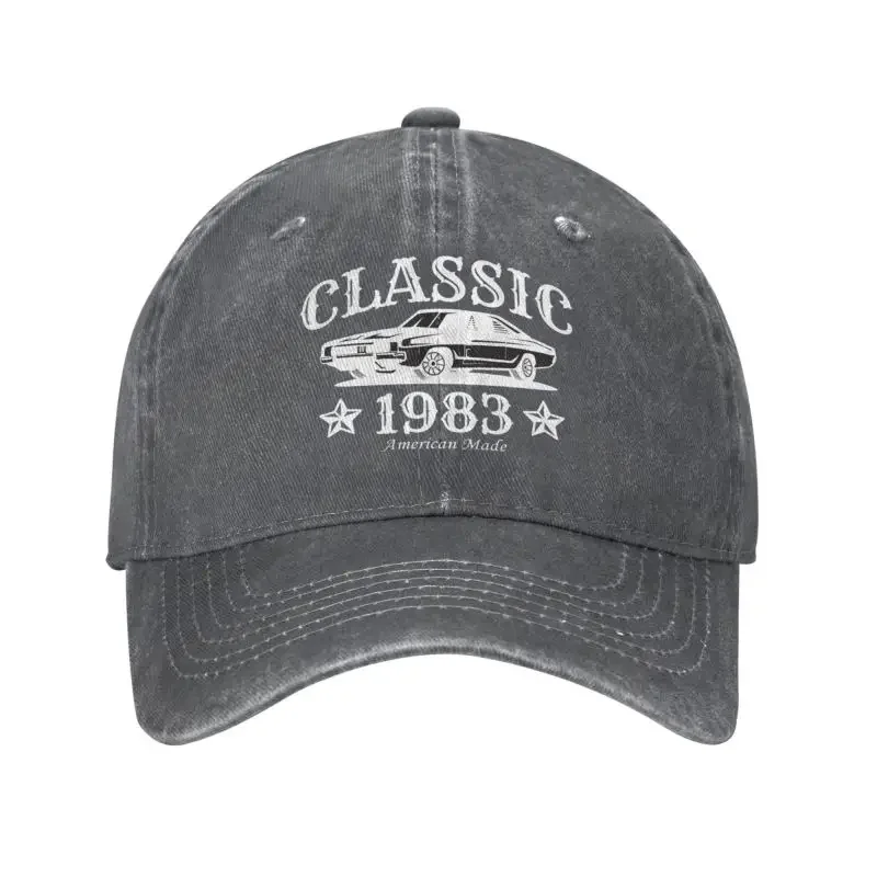 

Custom Cotton Classic Car Year 1983 Baseball Cap Sports Men Women's Adjustable Dad Hat Summer