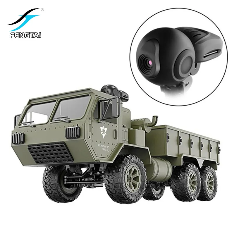 RC Military Vehicle Fayee FY004A FY001 002 1/16 2.4G 6WD Remote Control Car Proportional US Army WiFi Camera Truck RTR Model Toy