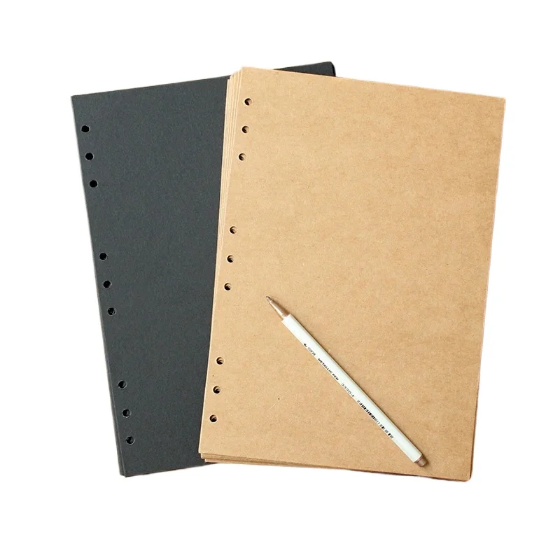 

20pcs/lot A4 A5 A6 Black Kraft Paper DIY Card Making 4/ 6 Holes 350g Craft Paper Thick Paperboard Cardboard