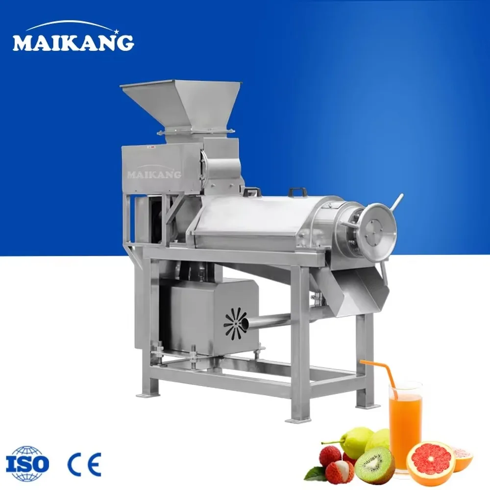 Commercial Spiral Shredding Juicing Machine Heavy-Duty Fruit Crusher for Pear Watermelon for Apple Robust Stainless