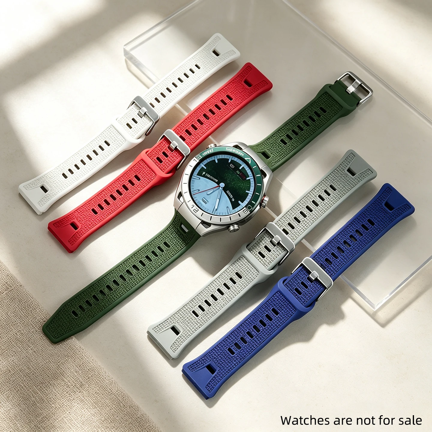 22mm Liquid Silicone Watch Strap for Huawei 46mm GT7 GT7 Pro GT6 GT5 GT4/3/2 Watch5/4/3 Watch4 Pro Men Creative Replacement Band