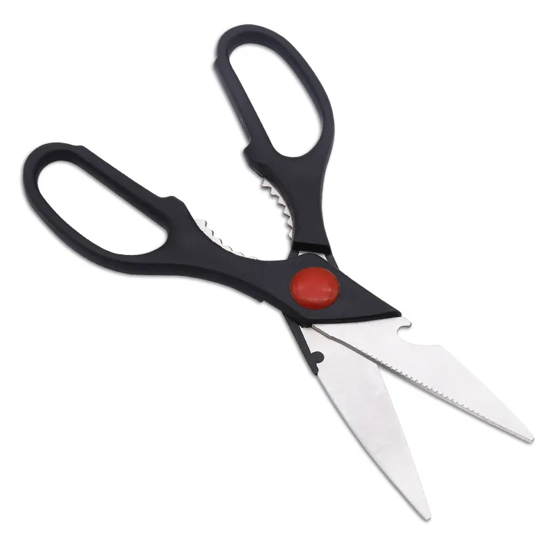 Funzionale in acciaio inox risparmio di sforzo manico forbici da cucina osso di pollo pesce noce Clip apribottiglie multiuso PP