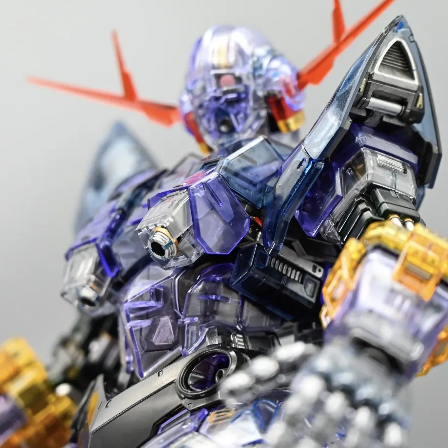 RG 1 144 Zeong Clear Color Ver Special Coating Ver Modellbausatz mit Aufklebern, Ständer, Actionfigur, Sammlerstück, Geschenk – Detail 4
