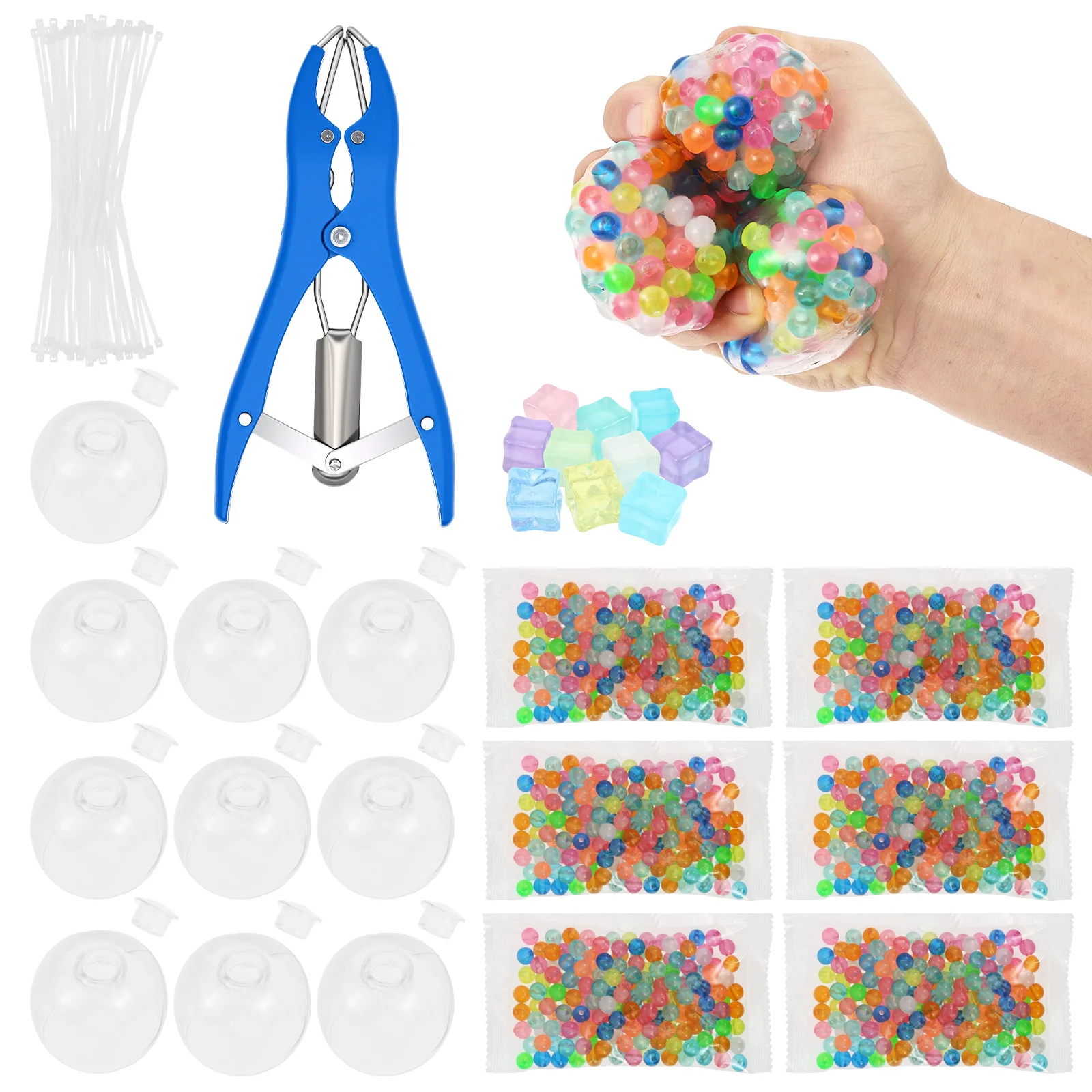 DIY Handgemachtes Ball-Stressabbau-Spielzeug-Set Blanko-Druckball und Expander-Werkzeug Squishy Stressball-Herstellungs-Material-Kit