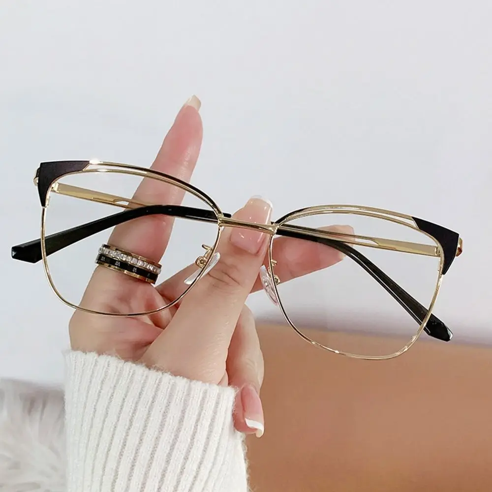 Trendy Office Anti Blue Light Glasses Women Fashion Retro Cat Eye Optical Eyeglasses Blue Rays Blocking Eye Protection Eyewear