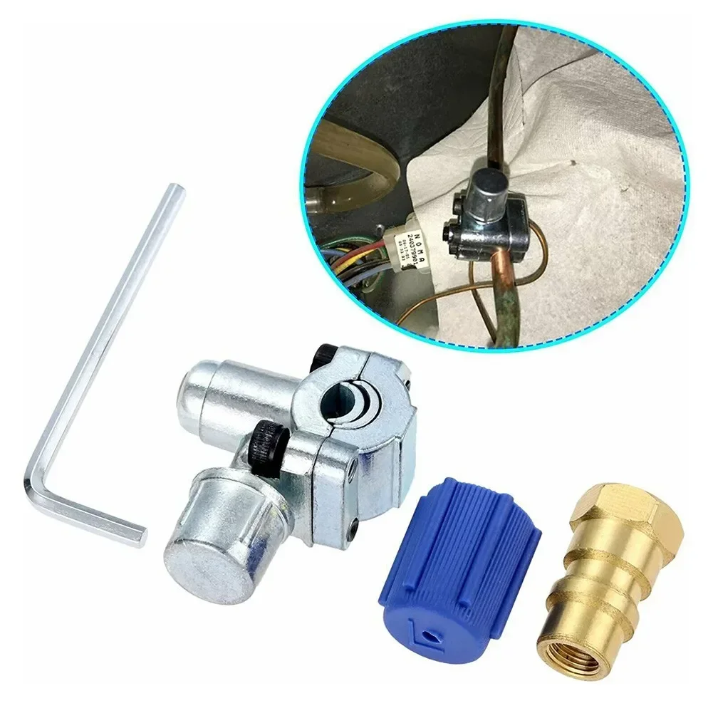 A/C Retrofit Valve & BPV31 Bullet Piercing Tap Kit For R12 R22 R134A AP4502525 BPV31D GPV14