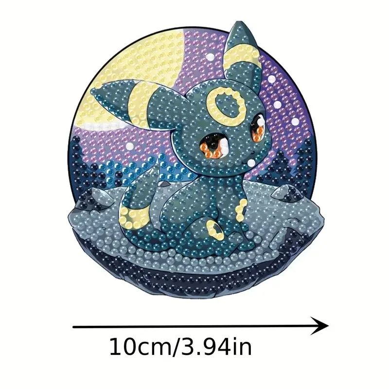 

Pokémon Digimon Pikachu DIY Diamond Painting Coasters with Holder DIY Cartoon Character Souvenirs New Arrival