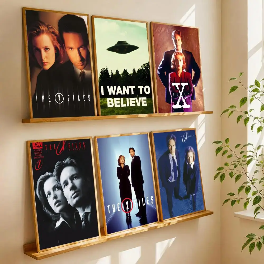 X File TV Poster Retro HD Art Sticky Wall Waterproof Home Living Room Bedroom Bar Aesthetic Decoration