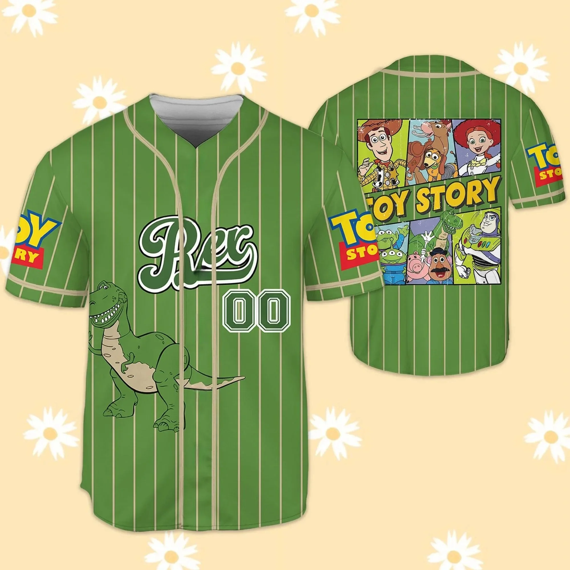 Potdemiel مخصص ديزني توي ستوري سلسلة البيسبول جيرسي فريق سلسلة حدد نمط جيرسي ديزني لاند هدية عيد ميلاد للأطفال #1