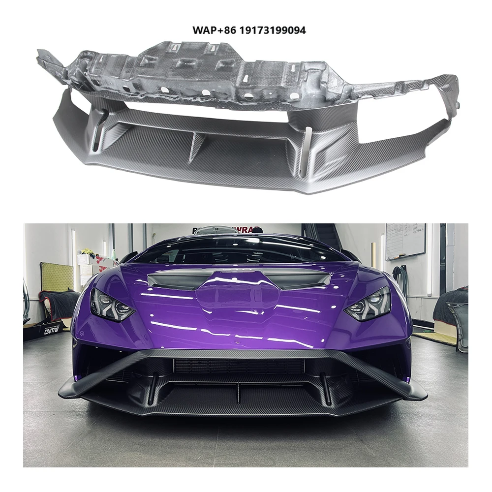 OEM Style Dry Carbon Fiber Replacement Front Lip Lower Part for Lamborghini-Huracan STO Body Kit