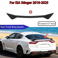 Car Rear Trunk Wings Spoiler  For KIA Stinger 2018-2025 All Models Scorpion GT Style Carbon Fiber look Splitter Auto Accessories
