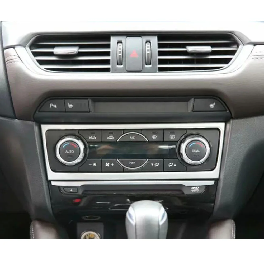 For Mazda6 Mazda 6 Atenza 2014 2015 2016 2017 2018 2019 Trim ABS Cover Front Middle Air Conditioning Switch Parking Panel Frame