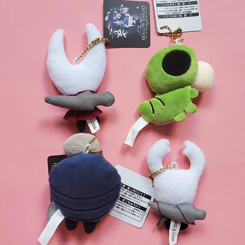 24Pcs/Lot 9cm Game Hollow Knight Cosplay Plush Dolls Kids Gift Keychain Pendant Accessories For Fans Doll Toy Wholesale