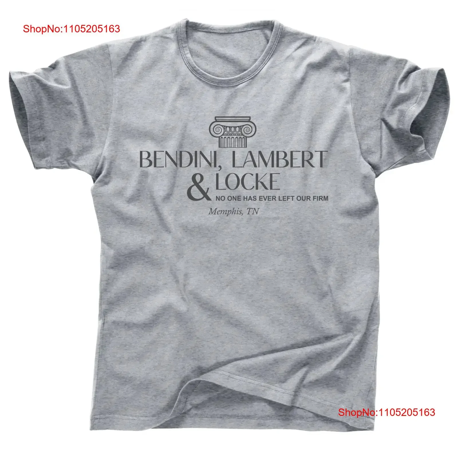 The Firm Bendini Lambert Locke John Grisham Novel Film Attorneys Law T Shirt vintage Washed Versatile Unisex homme Casual