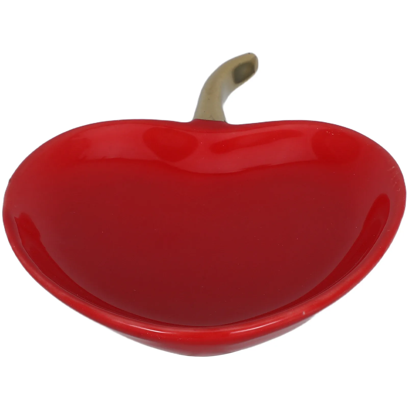 

Ceramic Jewelry Storage Dish Red Design Decorative Vanity Tray for Rings Earrings Perfume Keys Cute Jewelry Tray Trinket